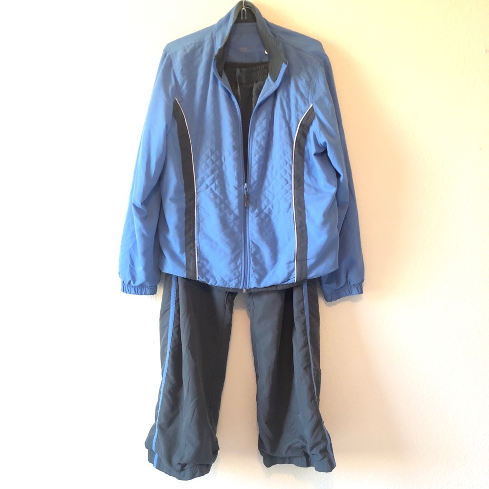 Three hearts Blue and Gray Jogging Suit, windbreaker, Track pants